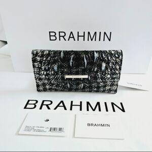 NWT Brahmin Houndstooth Ombre Melbourne Cordelia Wallet